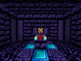 The Relic Altar surrounded with Overworld Voidrock.